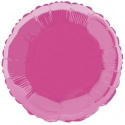 Balon foliowy okrągły Różowy 46 cm